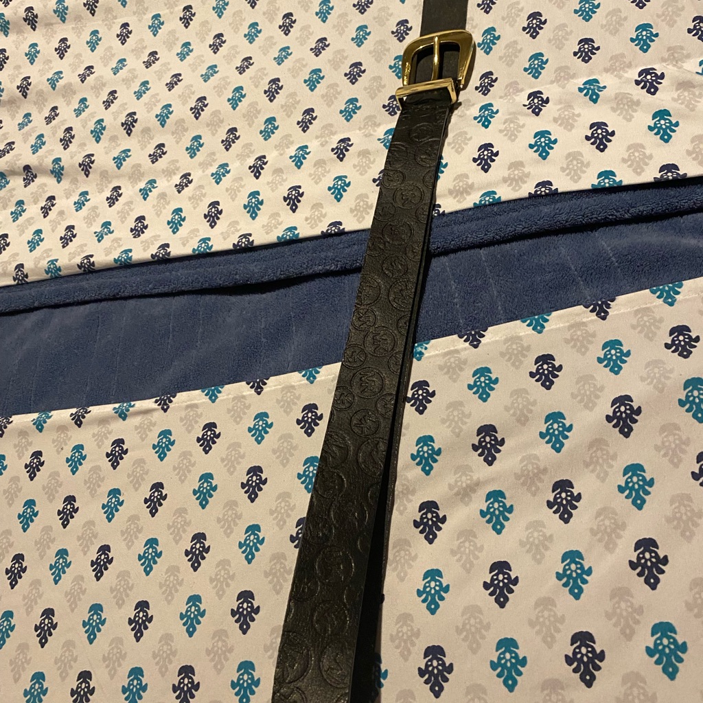 Woman Leather Belt Michael Kors Brand Very Little Used 43 Inches Length Black